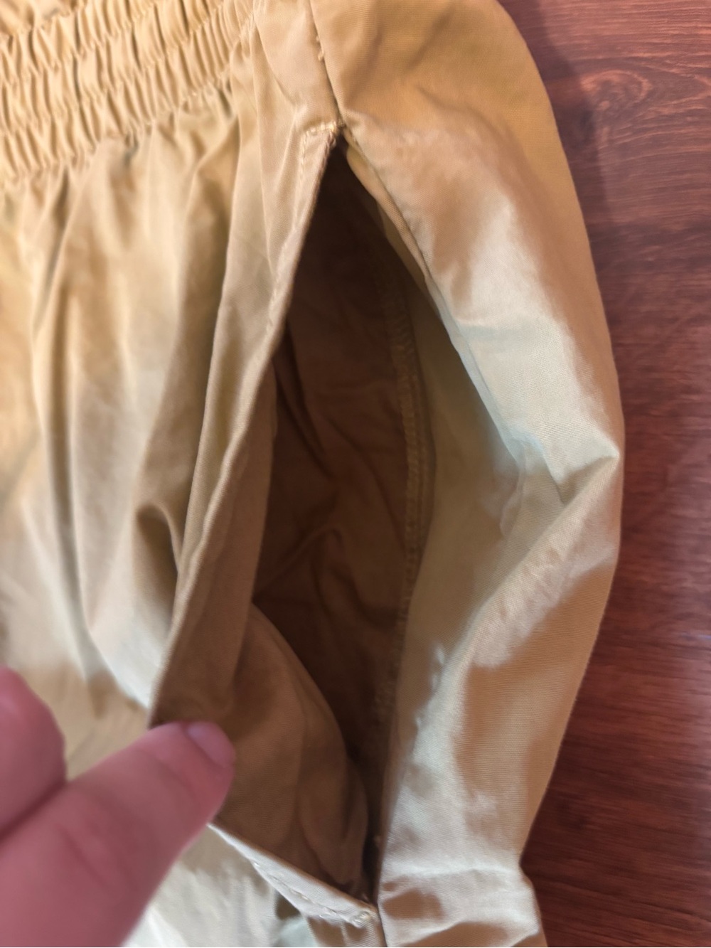 Madewell Women’s XXL Khaki Pull On Pants Elastic Waist Wide Leg - Picture 2 of 5
